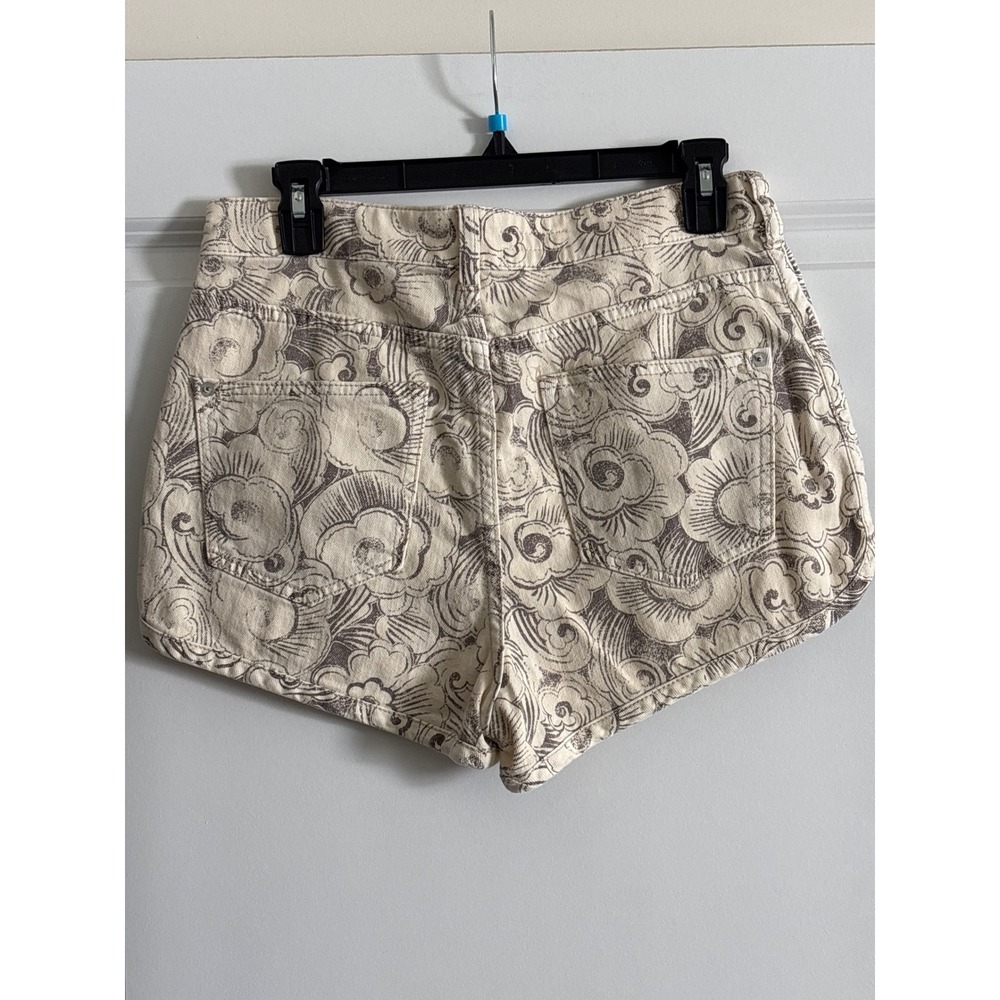Pilcro Anthropologie‎ High Rise Dolphin Hem Floral Printed Shorts Size 28 - Picture 7 of 10